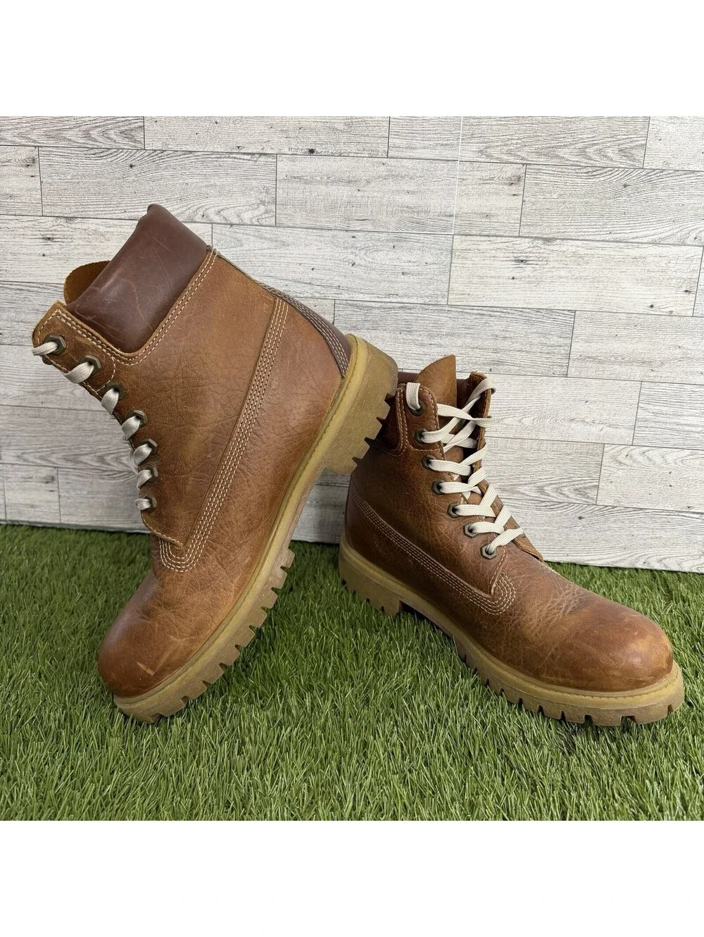 Timberland 6 Inch Premium Primaloft Brown Mens Boot Waterproof Combat Size 8.5 M